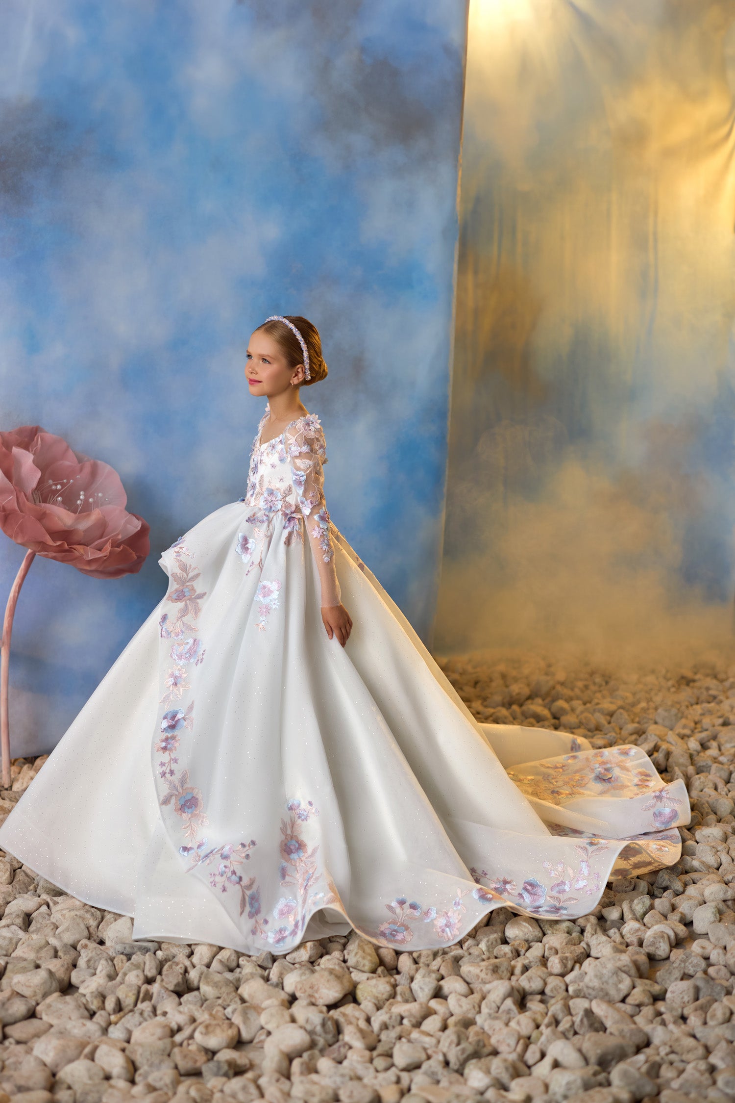 Pentelei Couture Communion Flower Girl Dress 3719