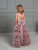 Magnificent Floor Length Ruffled Special Occasion Dress For Girls
