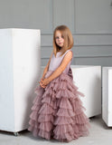 Magnificent Floor Length Ruffled Special Occasion Dress For Girls