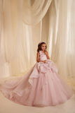 Pentelei Couture 3603 | Girls Special Occasion Dress | Blush Kids