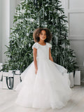 Teter Warm Couture Girls exquisite Lace Tulle Floor Length Dress