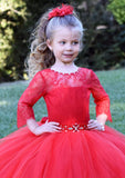 Gorgeous Pageant Wedding Flower Girl Tulle Dress Baby Birthday Party Dress