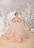 Wedding Birthday Party Flower Girl Dress Tulle Special Occasion Girl Dress
