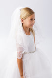 The Ellie 1st Communion Veil With Pearl Accent