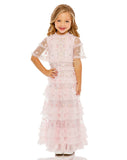 MAC DUGGAL Girls Luxury Couture Easter Birthday Party Wedding Tulle Dress