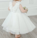 Teter Warm Couture 3D Lace Tulle Special Occasion Baptism Christening Dress