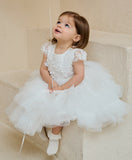Teter Warm Couture Christening Special Occasion Baptism Tulle Lace Dress