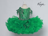 Sugar Kayne Drop Dead Gorgeous Organza Ruffled Cupcake Pageant Dress