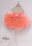 Sugar Kayne Organza Cupcake Pageant Birthday Party Ruffled Dress