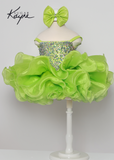 Crystal Embellished Sugar Kayne Cupcake Pageant Special Occasion Dress