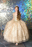Girls All Over Sequin Glitter Embellished Pageant Party Special Occasion Dress