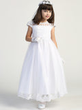 Embroidered Lace Tulle Communion Dress Flower Girl Special Occasion Dress
