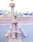 The Frances Couture Girls Ruffled Tulle Dress | Free Ship