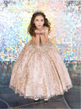 Girls All Over Sequin Glitter Embellished Pageant Party Special Occasion Dress