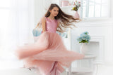 Couture Handmade Flower Girl Party Dress With Tulle And Sequins