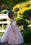 Birthday Flower Girl Custom Couture Wedding Party 3Dew Flower Tulle Dress