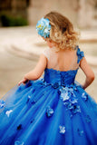 Princess Birthday Satin Tulle Special Occasion Wedding Party Floor Length Dress