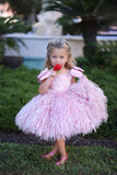 Handmade Couture Girls Satin Tulle Brocade Special Occasion Party Dress
