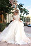 Custom Handmade 3D Organza Crystal Embellished Wedding Flower Girl Dress