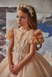 Pentelei Couture Flower Girl Special Occasion Pageant Party Communion  Gown