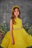Pentelei Couture Girl Special Occasion Pageant Party Flower Girl Short Tulle Dress
