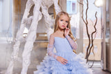 Girls Dress Pentelei Couture Ruffled Tulle Princess  Pageant Party Gown