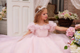 Pentelei Couture Girls Wedding Flower Girl Special Occasion Party Dress 
